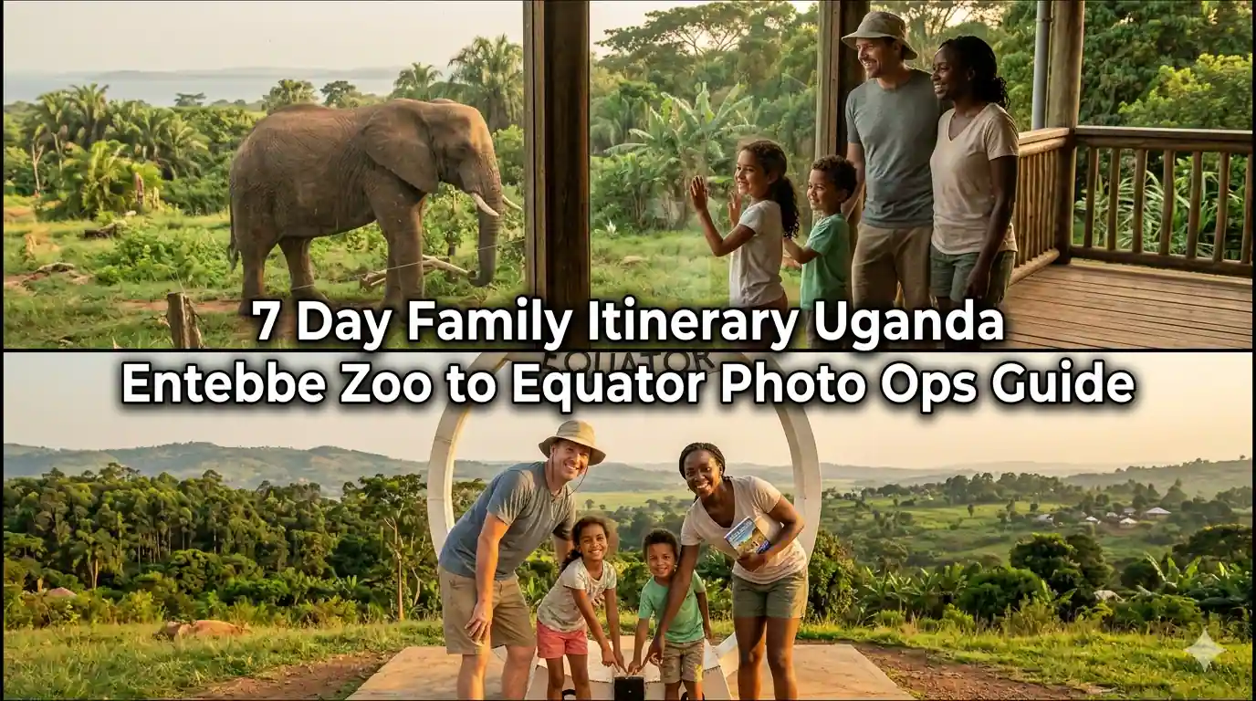 7 Day Family Itinerary Uganda Entebbe Zoo to Equator Photo Ops