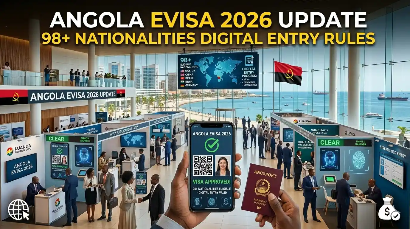Angola eVisa 2026: 98+ Nationalities Digital Entry
