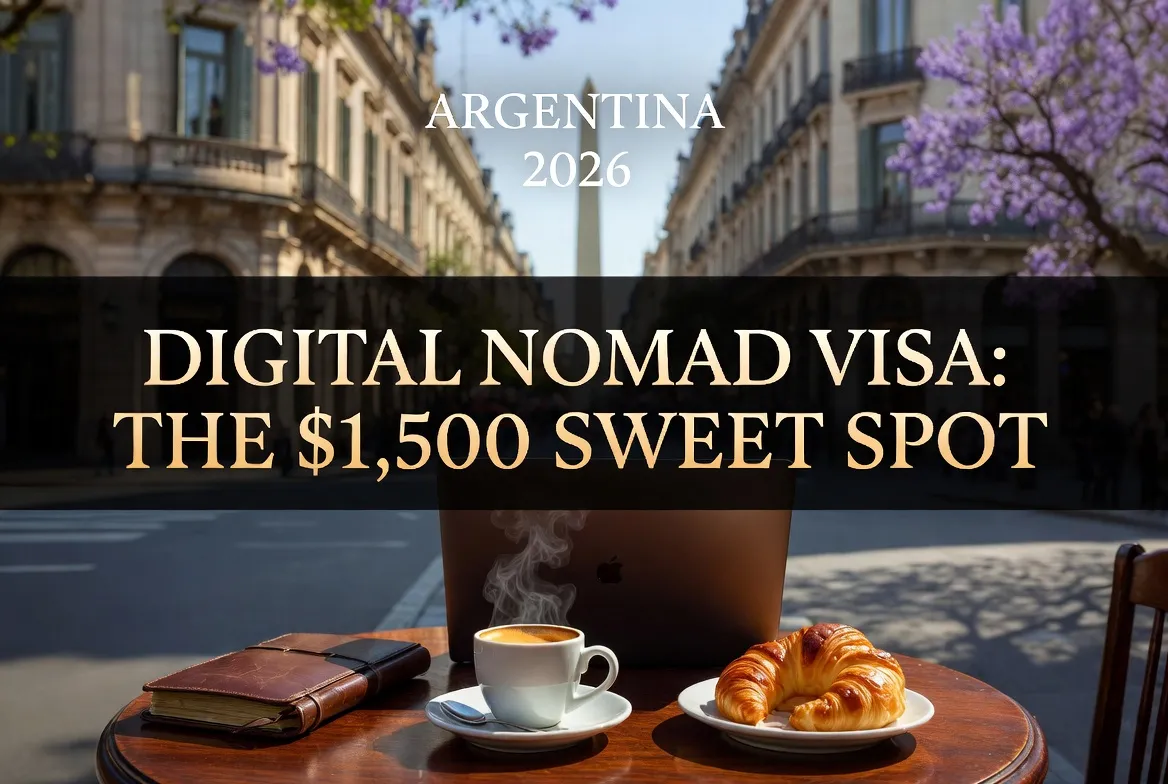 Argentina Digital Nomad Visa 2026: Why the informal $1,500/mo income rule is trending.