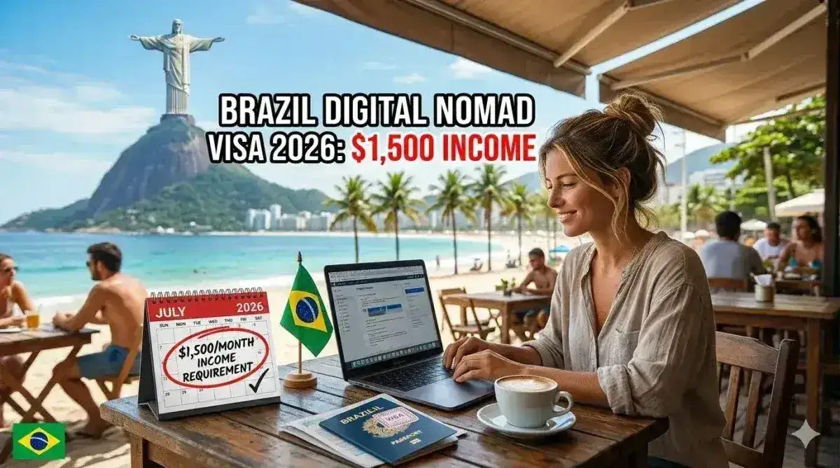 Brazil Digital Nomad Visa 2026: $1,500 Income Requirement