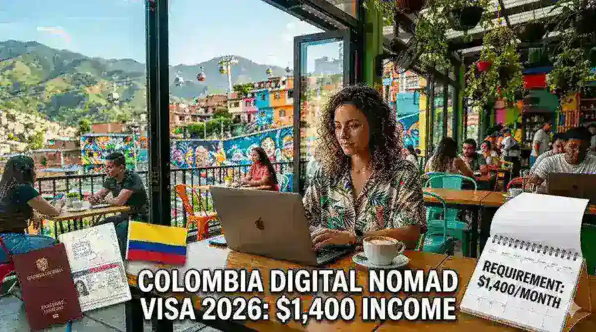 Colombia Digital Nomad Visa 2026: $1,400 Income Rule