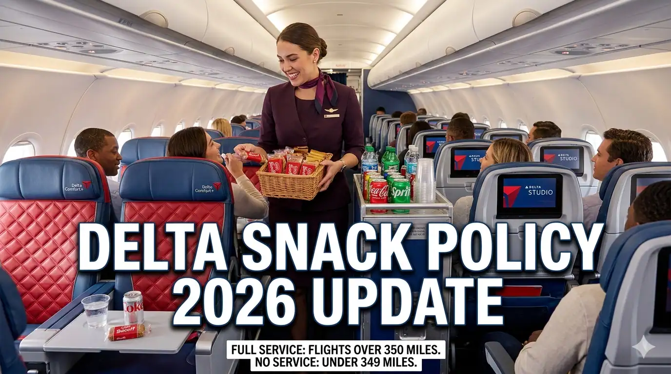 Delta Flight Snack Policy Update 2026- What U.S. Travelers Can Expect on Domestic and International Flights