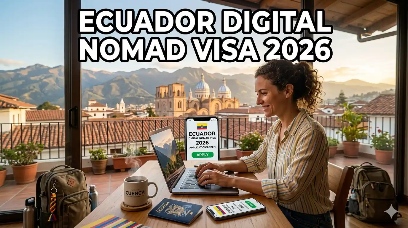 Ecuador Digital Nomad Visa 2026: $1,446 Income Rule Guide