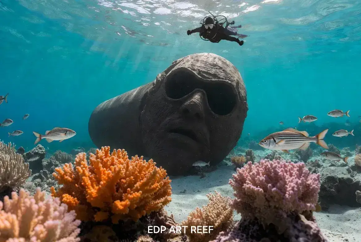 EDP Art Reef Albufeira: Diving the world's first underwater sculptural gallery by Vhils.