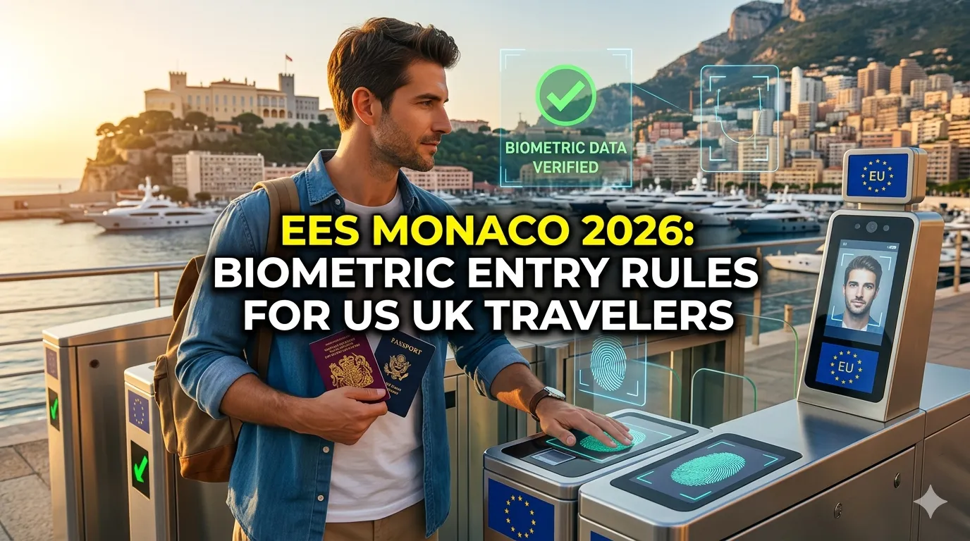 EES Monaco 2026: Biometric Entry Rules for US UK Travelers