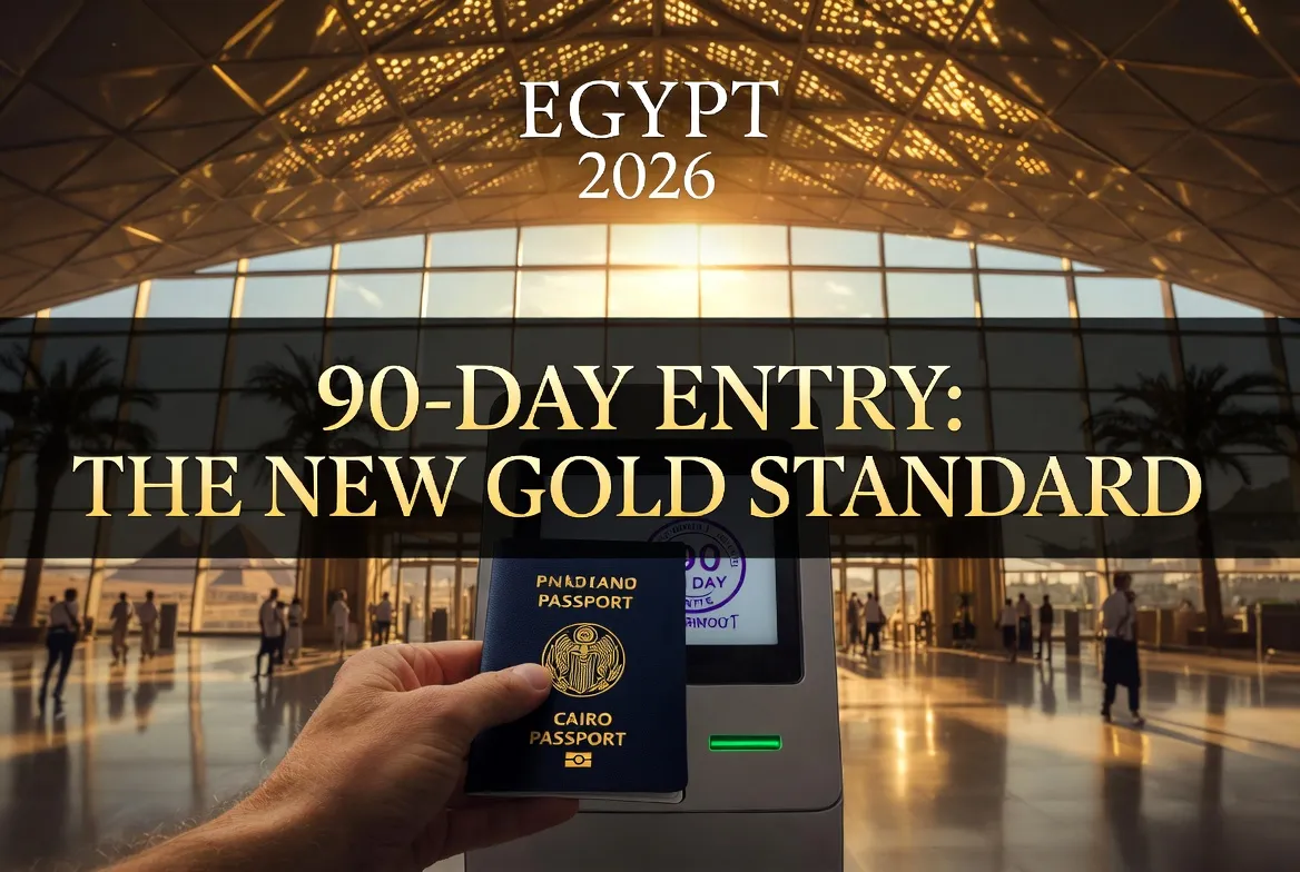 Egypt’s New 90-Day Entry Rule: Why every tourist now gets a 3-month stamp in 2026.