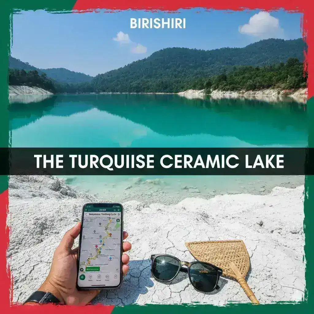 Exploring the "Birishiri Ceramic Lake": A turquoise hidden gem near the Indian border.
