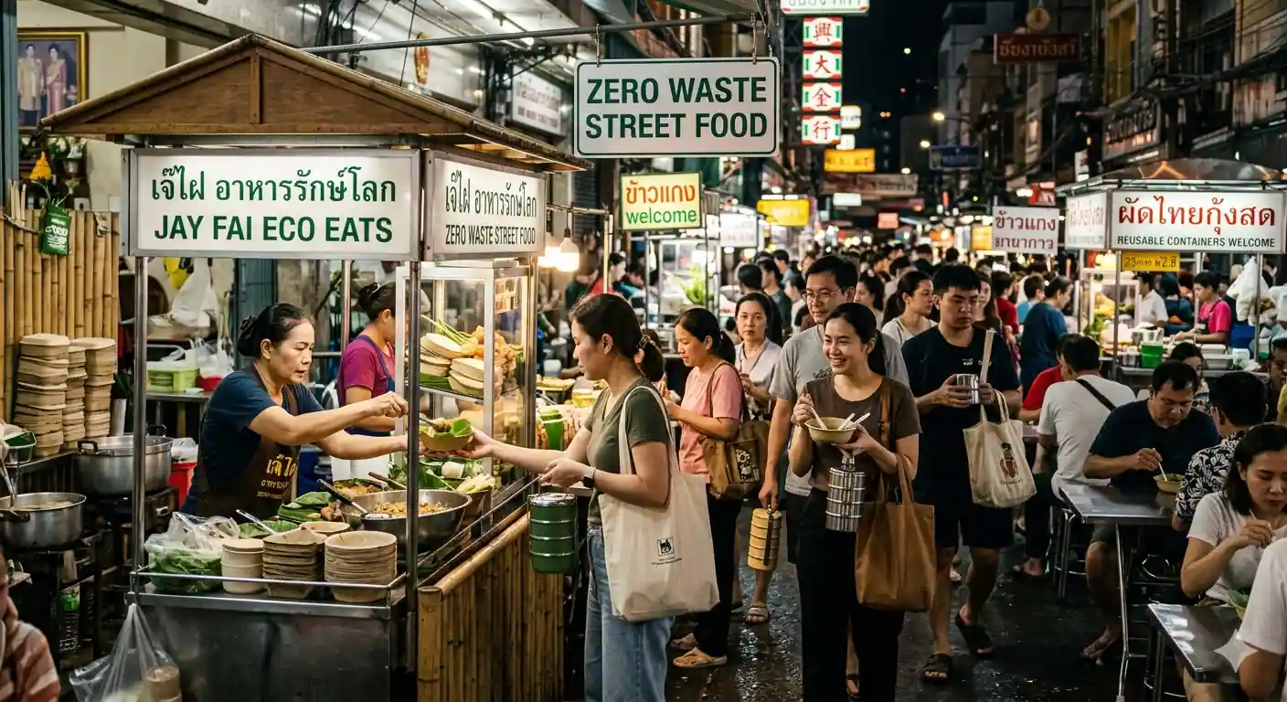 Finding Zero Waste Street Food Stalls in Bangkok and Phuket for Eco Travelers