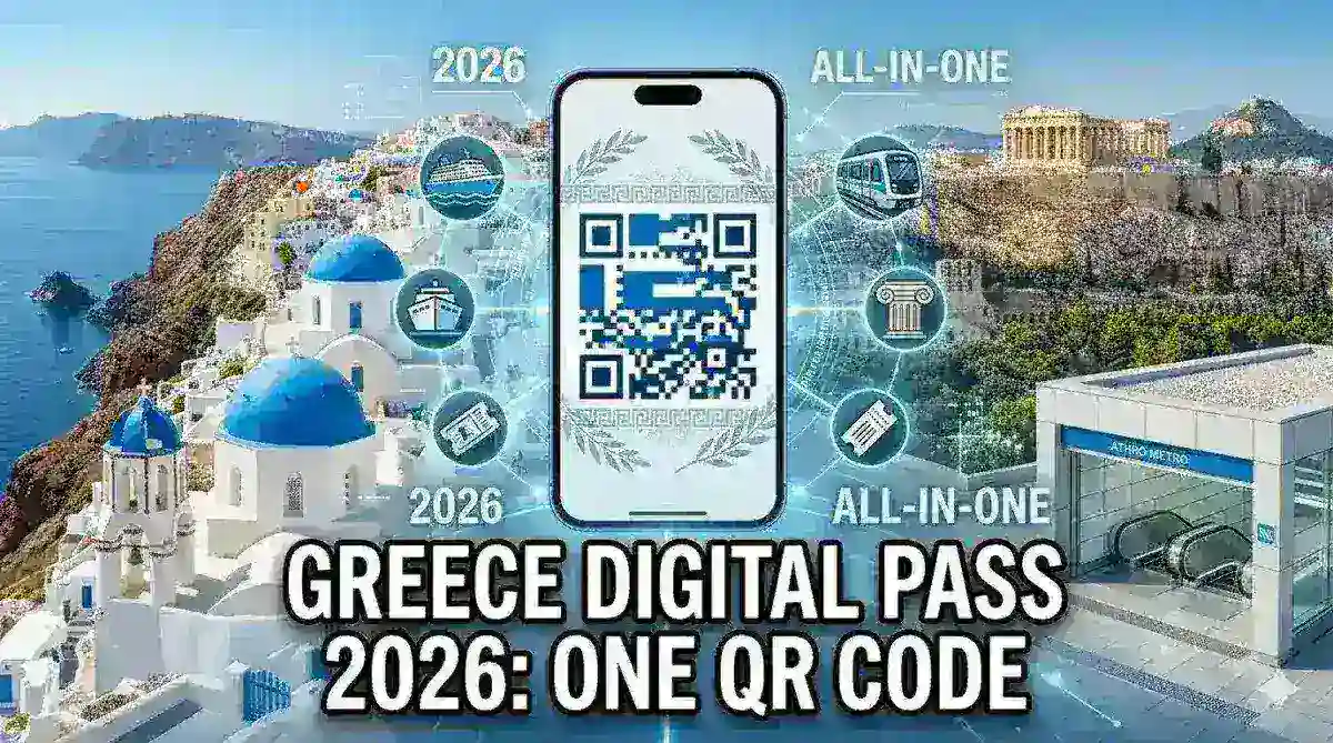 Greece Digital Pass 2026: One QR Code for Ferries, Metro & Sites