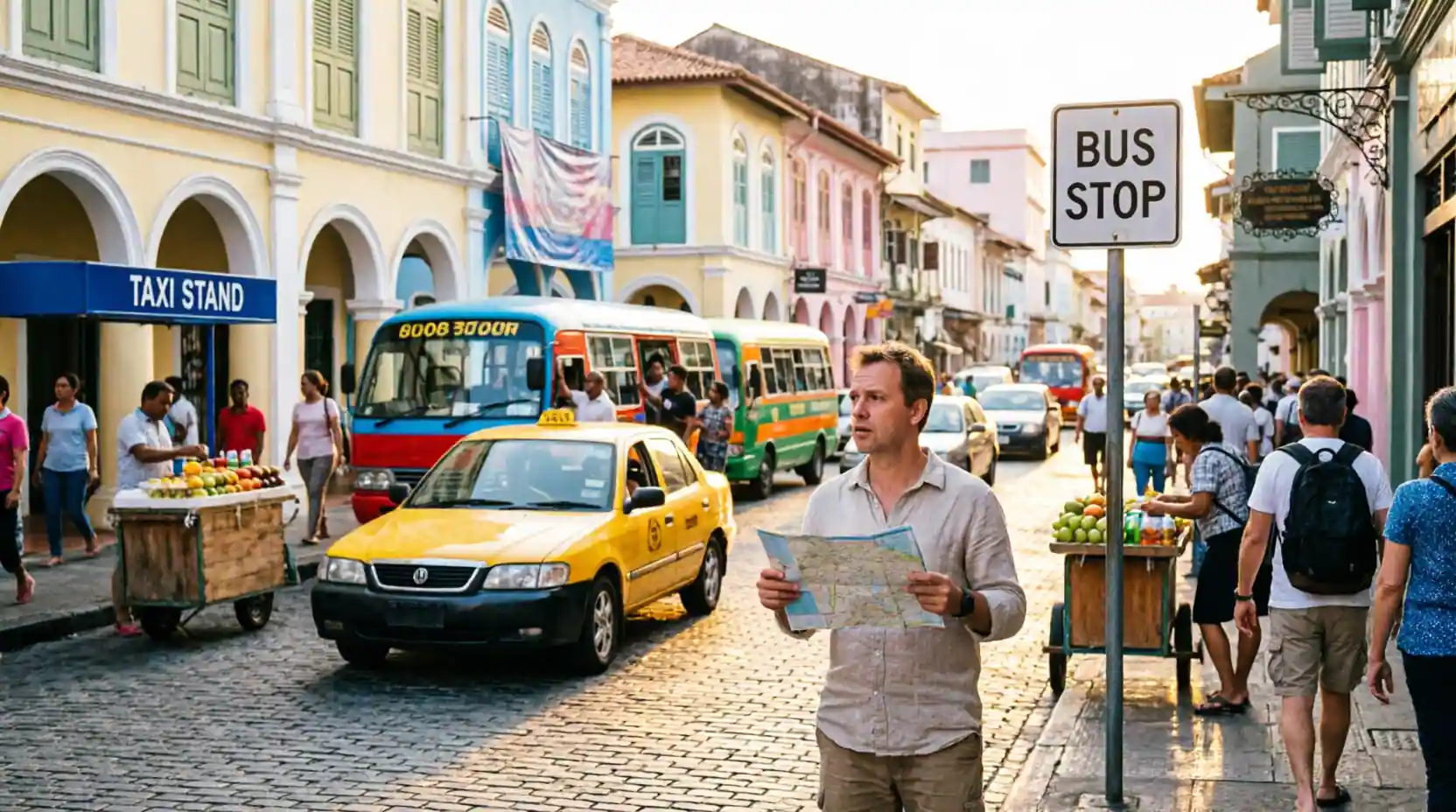 How to Navigate Local Transportation Yellow Taxis and Canaries Minibuses