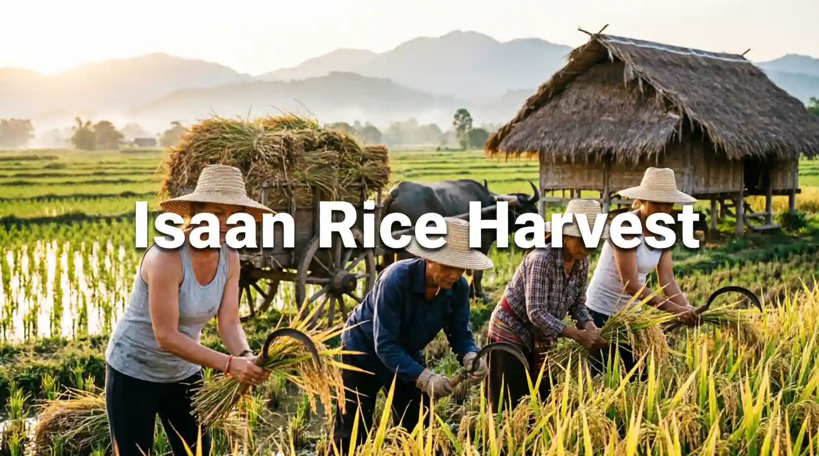 How to Participate in a Traditional Rice Harvest in Isaan as a Foreign Tourist
