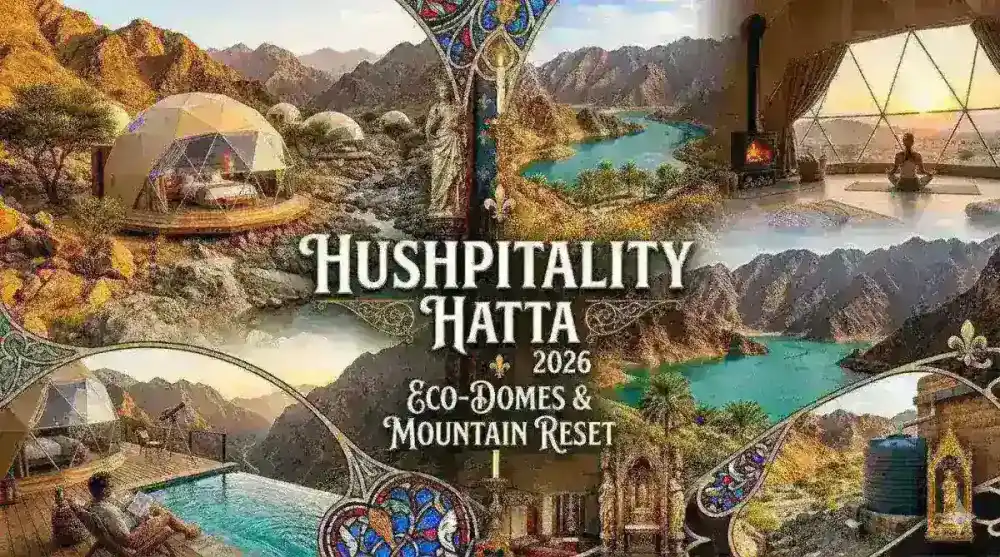 "Hushpitality" in Hatta: Secluded eco-domes and quiet mountain retreats for a 2026 reset.