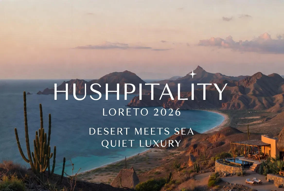 "Hushpitality" in Loreto: Secluded desert-meets-sea retreats and quiet luxury for 2026.