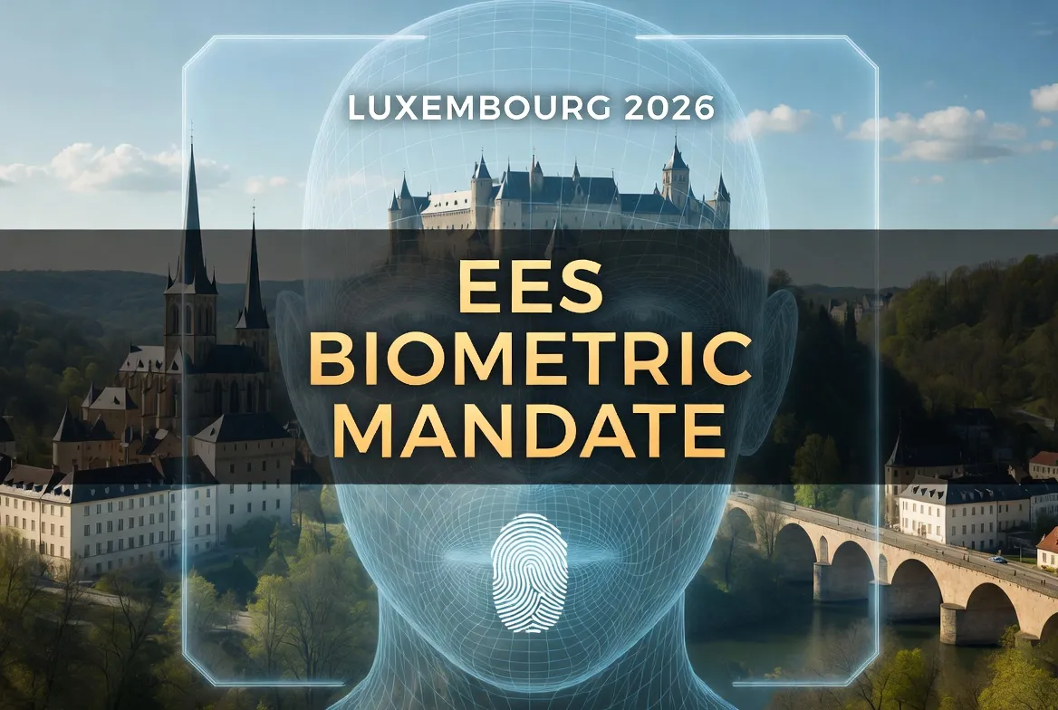 Luxembourg EES April 2026 Update: Why biometric entry is mandatory for all non-EU travelers.