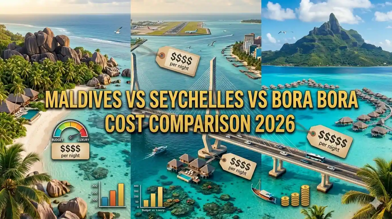 Maldives Travel Cost Comparison with Seychelles and Bora Bora 2026