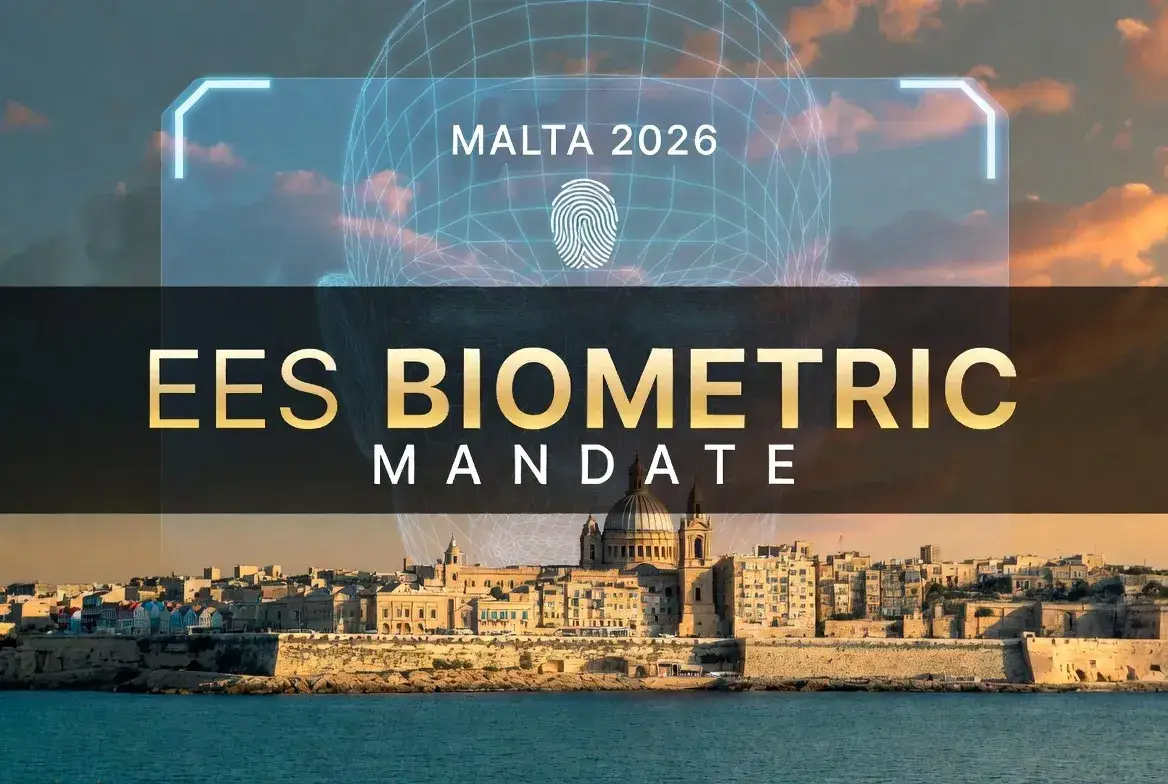 Malta EES April 2026 Update: Why biometric entry is mandatory for US and UK citizens starting April 10.