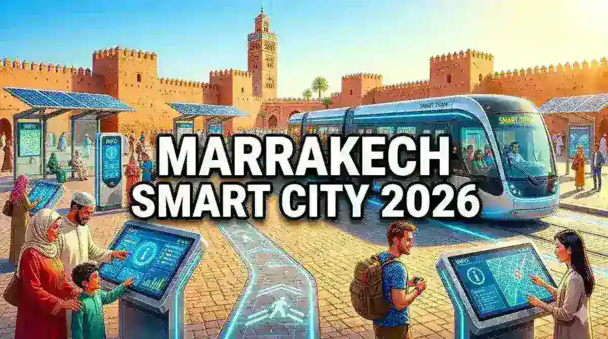 Marrakech Smart City 2026: Digital Kiosks & Transit