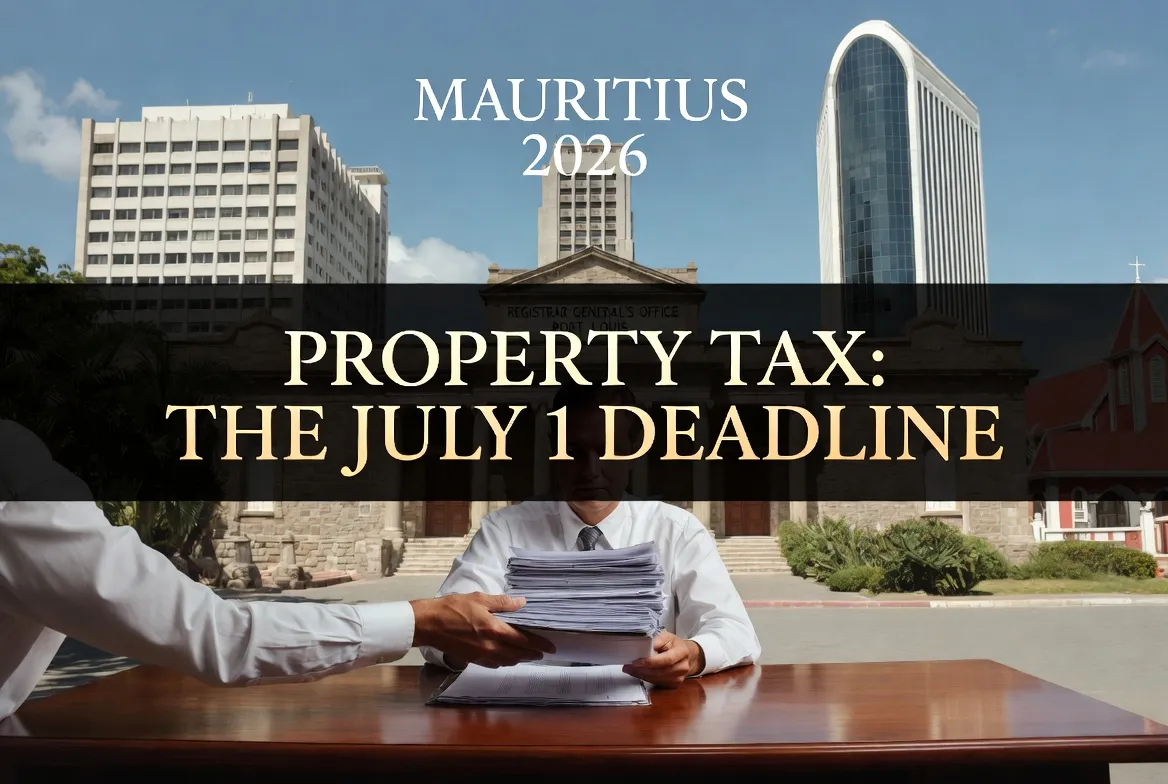 Mauritius Real Estate Tax Hike 2026: Why you must register deeds before July 1.