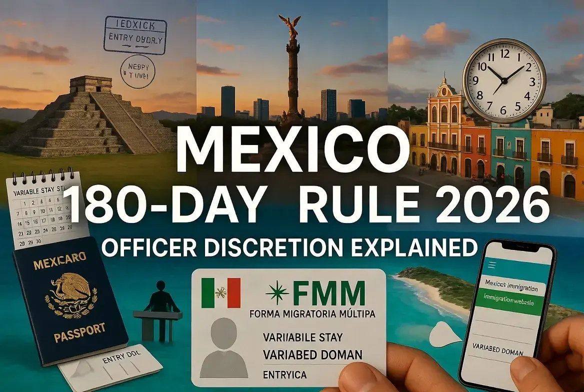 Mexico's 180-Day Rule 2026: Why your stay duration is now at the officer's discretion.