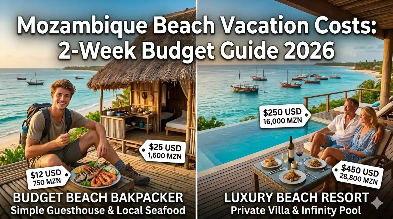 Mozambique Beach Vacation Cost Breakdown: 2-Week Budget Guide 2026