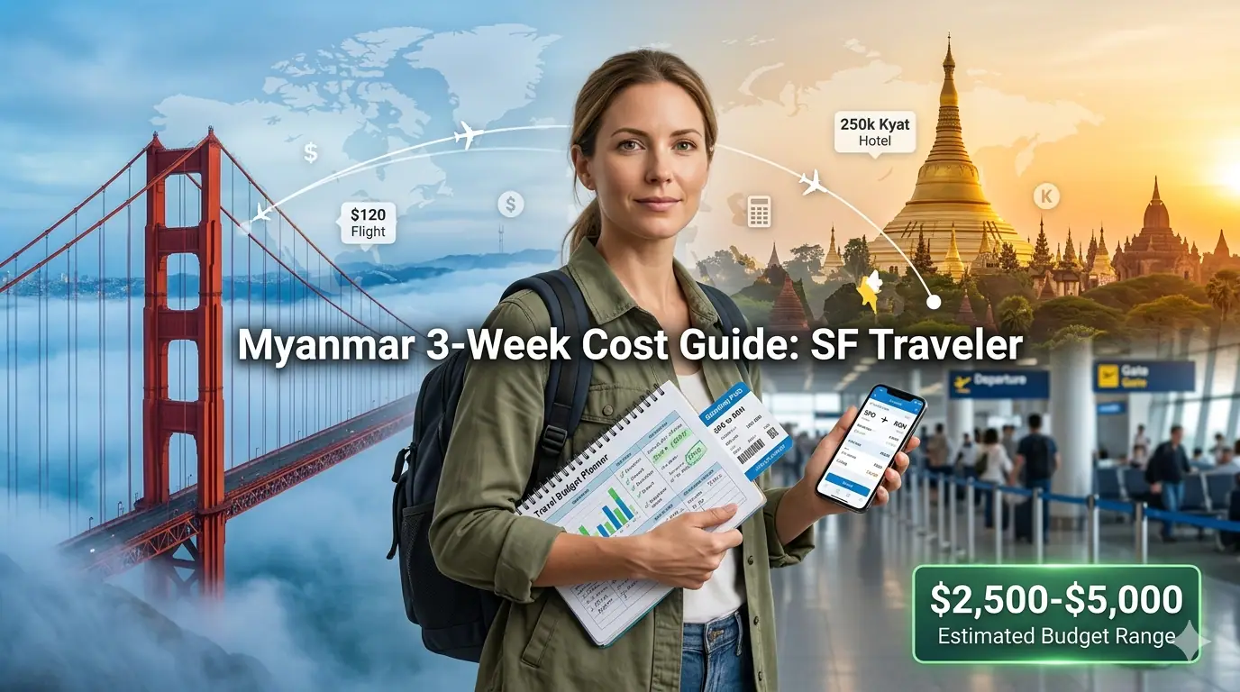 Myanmar Travel Cost from SF: 3-Week Budget Guide 2026