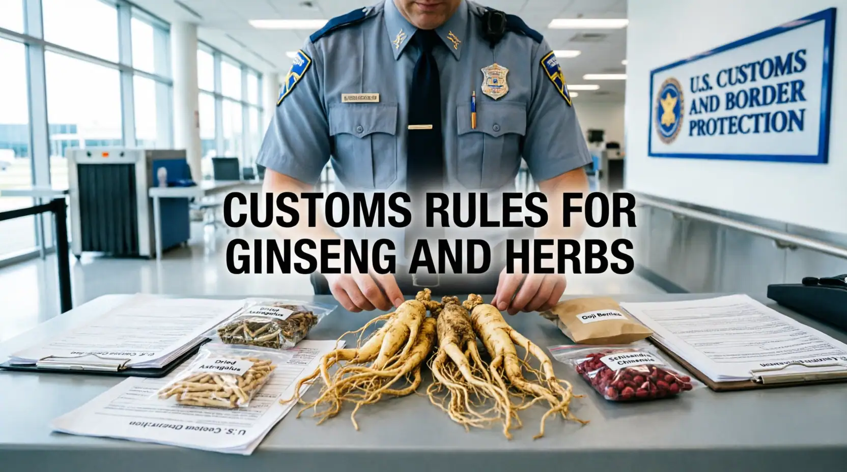 Navigating Customs: What Rare Ginseng and Herbs You Cannot Bring to the USA
