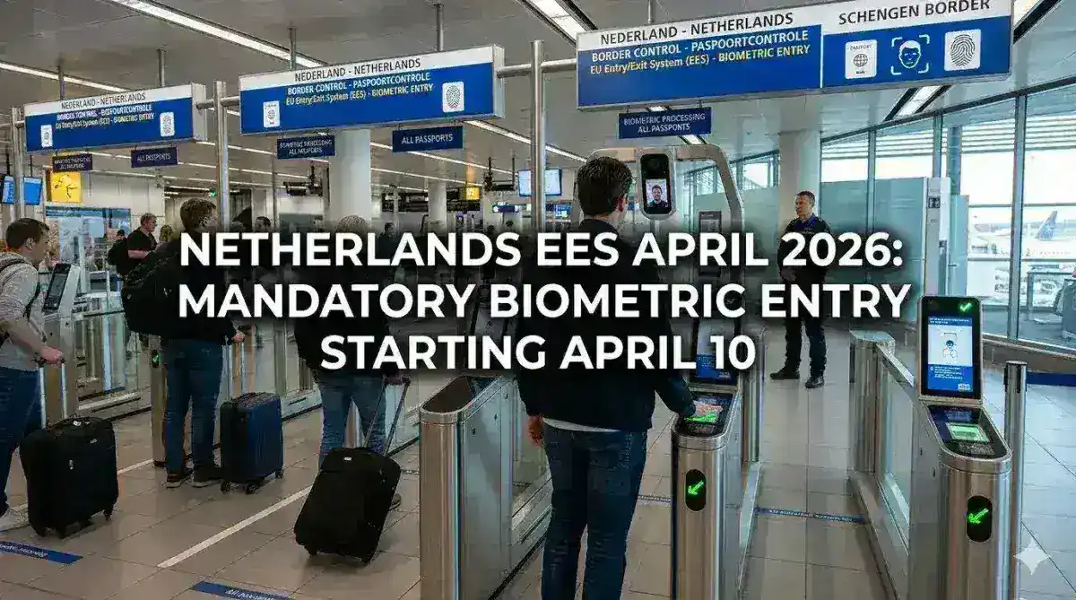 Netherlands EES April 2026: Mandatory Biometric Entry from April 10