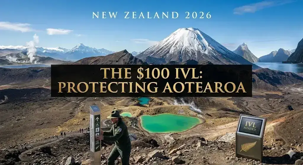 New Zealand IVL Update 2026: Why you now pay $100 for conservation and tourism.