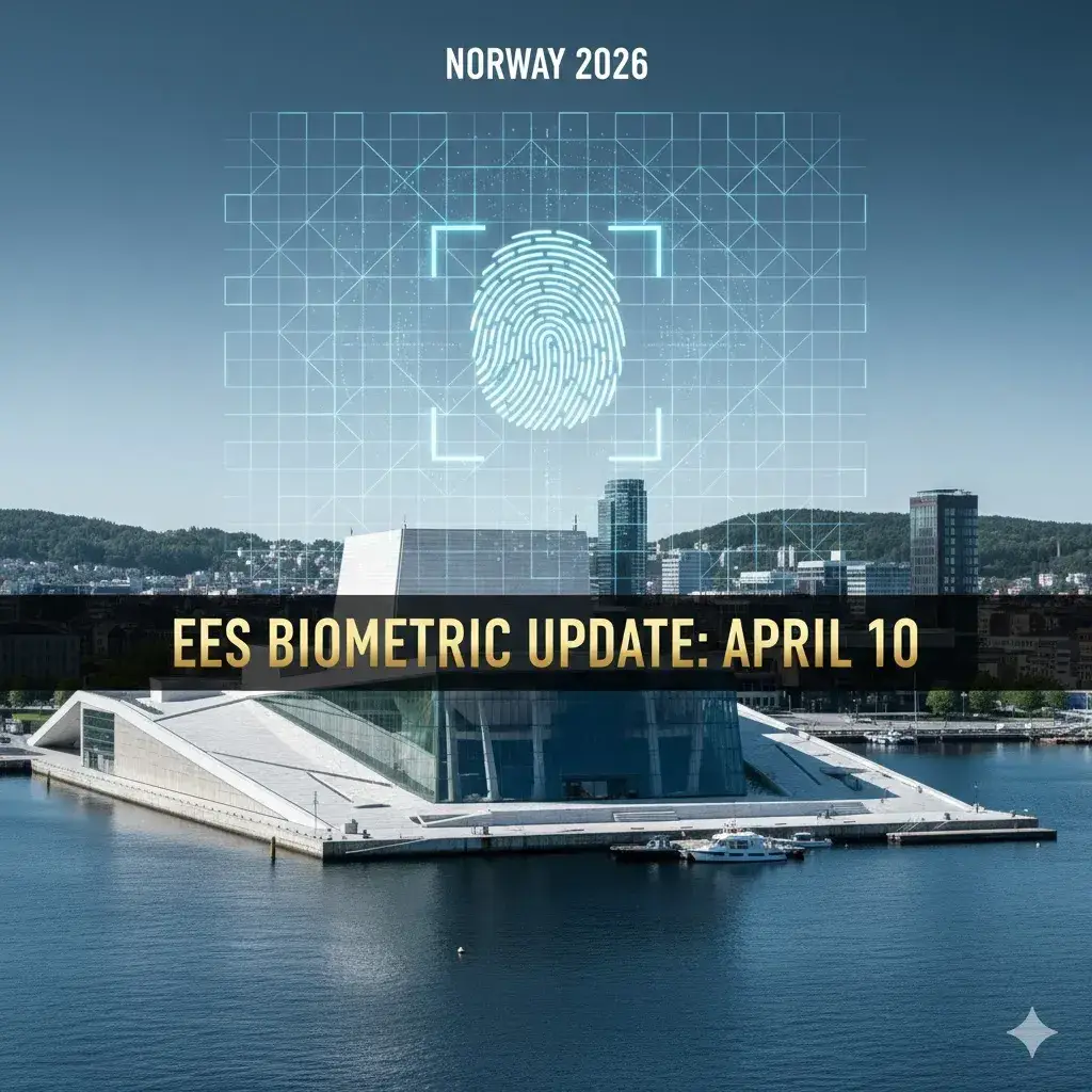 Norway EES April 10, 2026 Update: Why biometric entry is now mandatory for US/UK citizens.