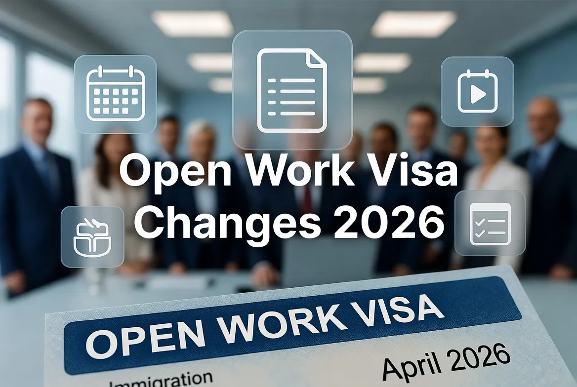 Open Work Visa Changes April 2026: Understanding the 2 new employment conditions.