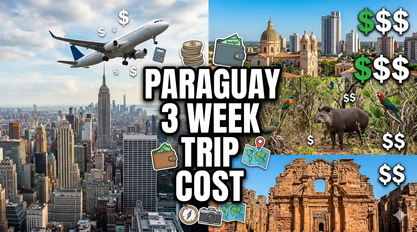 Paraguay Travel Cost for 3 Weeks from Miami and NYC