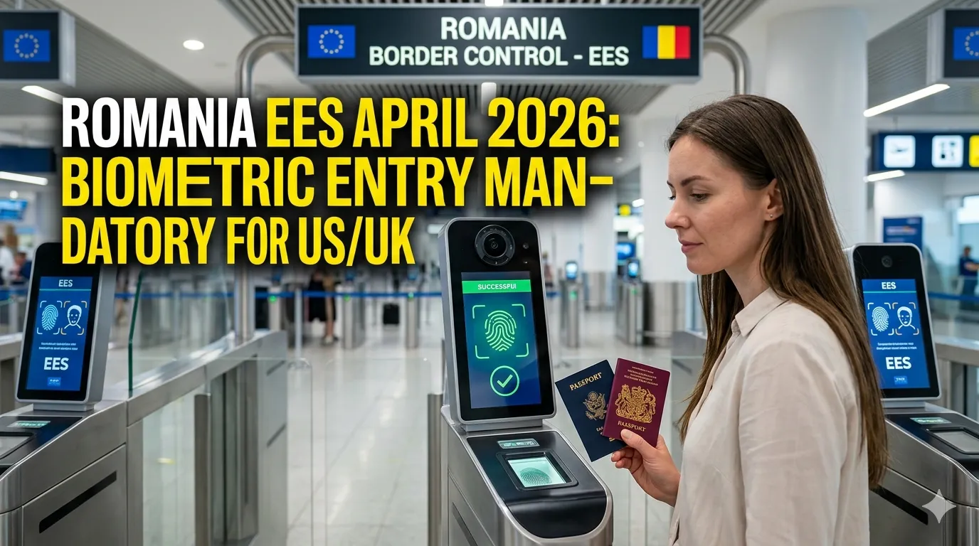 Romania EES April 2026: Biometric Entry Mandatory for US/UK
