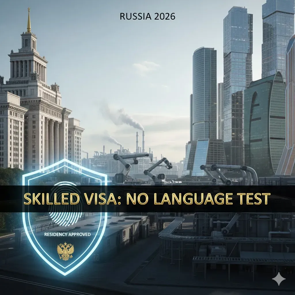 Russia’s New Skilled Visa 2026: How to get Permanent Residency without language tests by April 15.