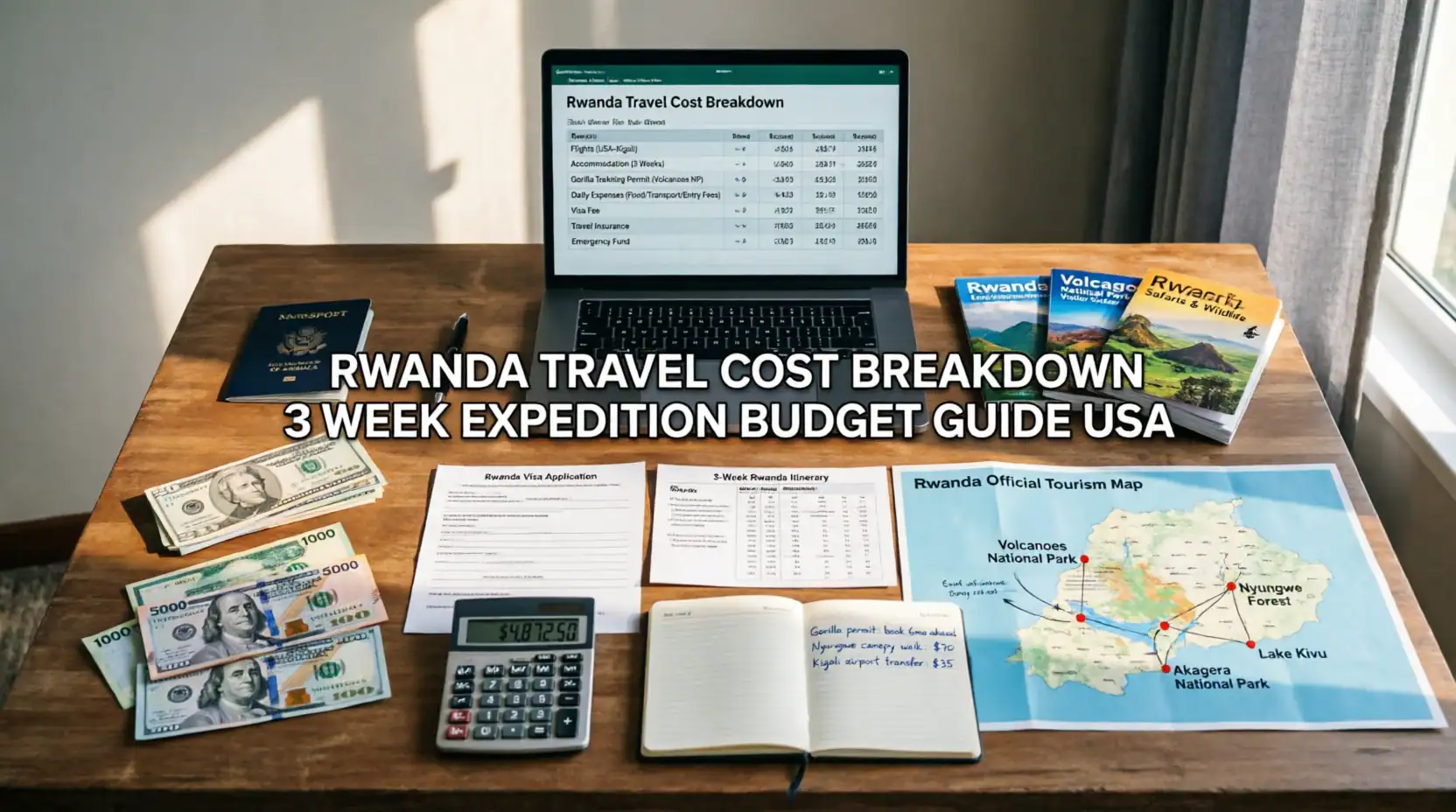 Rwanda Travel Cost Breakdown Budgeting for 3 Week Expedition from USA