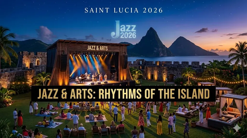 Saint Lucia Jazz & Arts Festival 2026: Full lineup, dates (April 30-May 10), and venue guide.