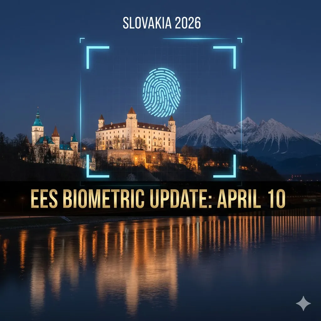 Slovakia EES April 10, 2026 Update: Why biometric entry is now mandatory for US/UK citizens.