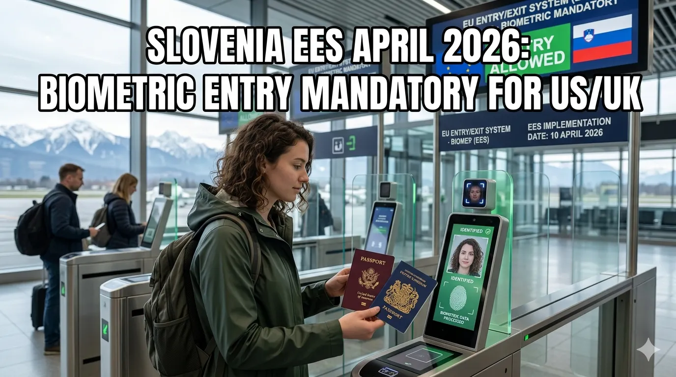 Slovenia EES April 2026: Biometric Entry Mandatory for US/UK