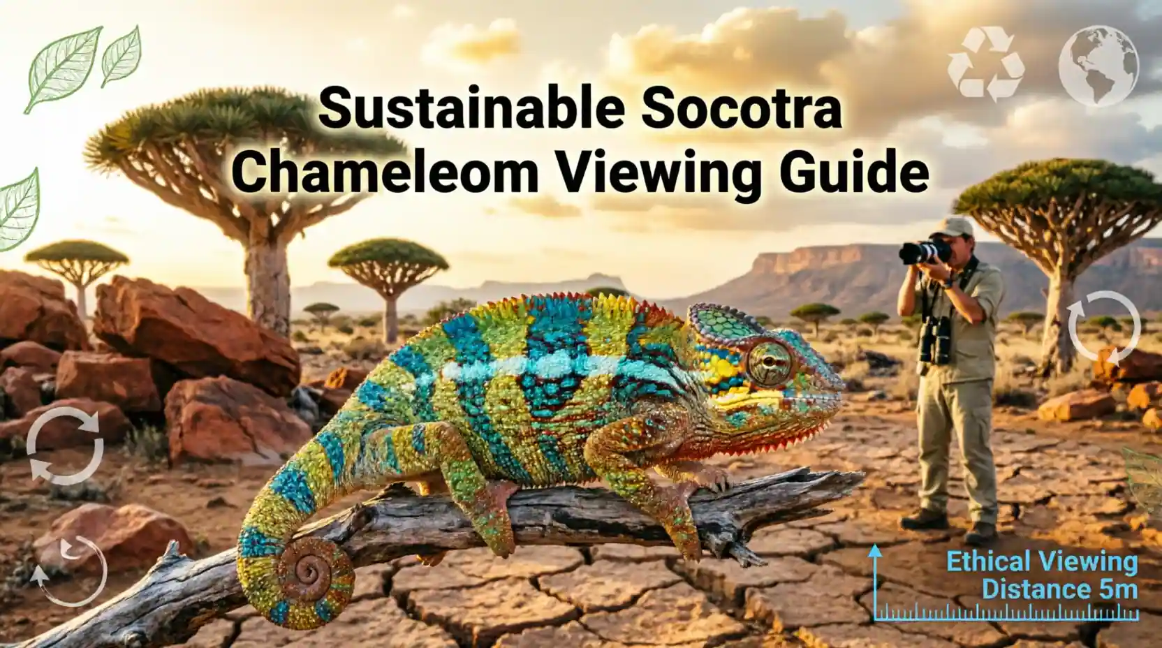 Sustainable Wildlife Viewing Best Practices for Socotra Chameleon