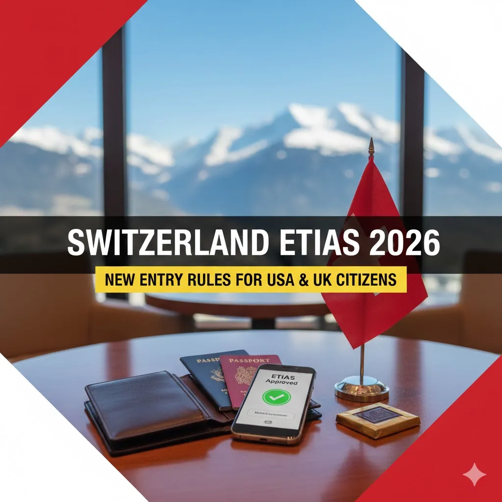 Switzerland ETIAS 2026: New Entry Rules for USA and UK Citizens