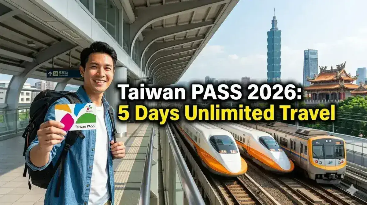 Taiwan PASS 2026: 5 Days Unlimited Rail and Metro
