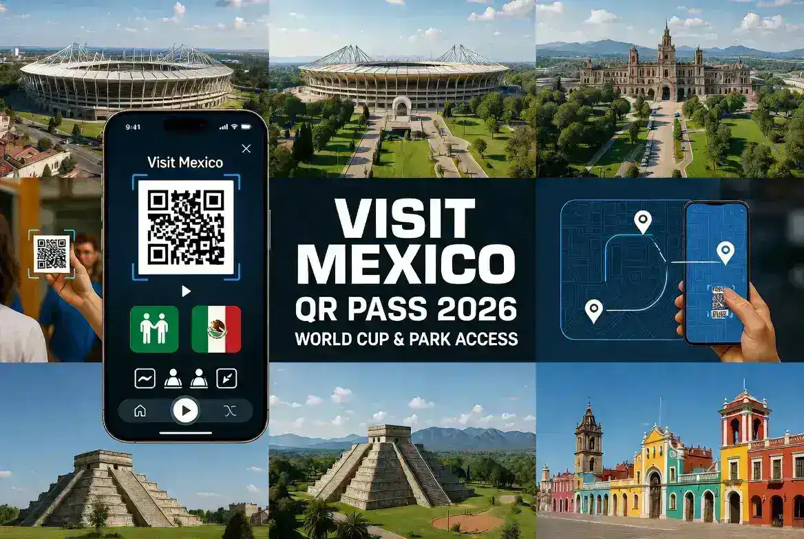 The 2026 "Visit Mexico" QR Pass: Managing park entry and World Cup fan routes.