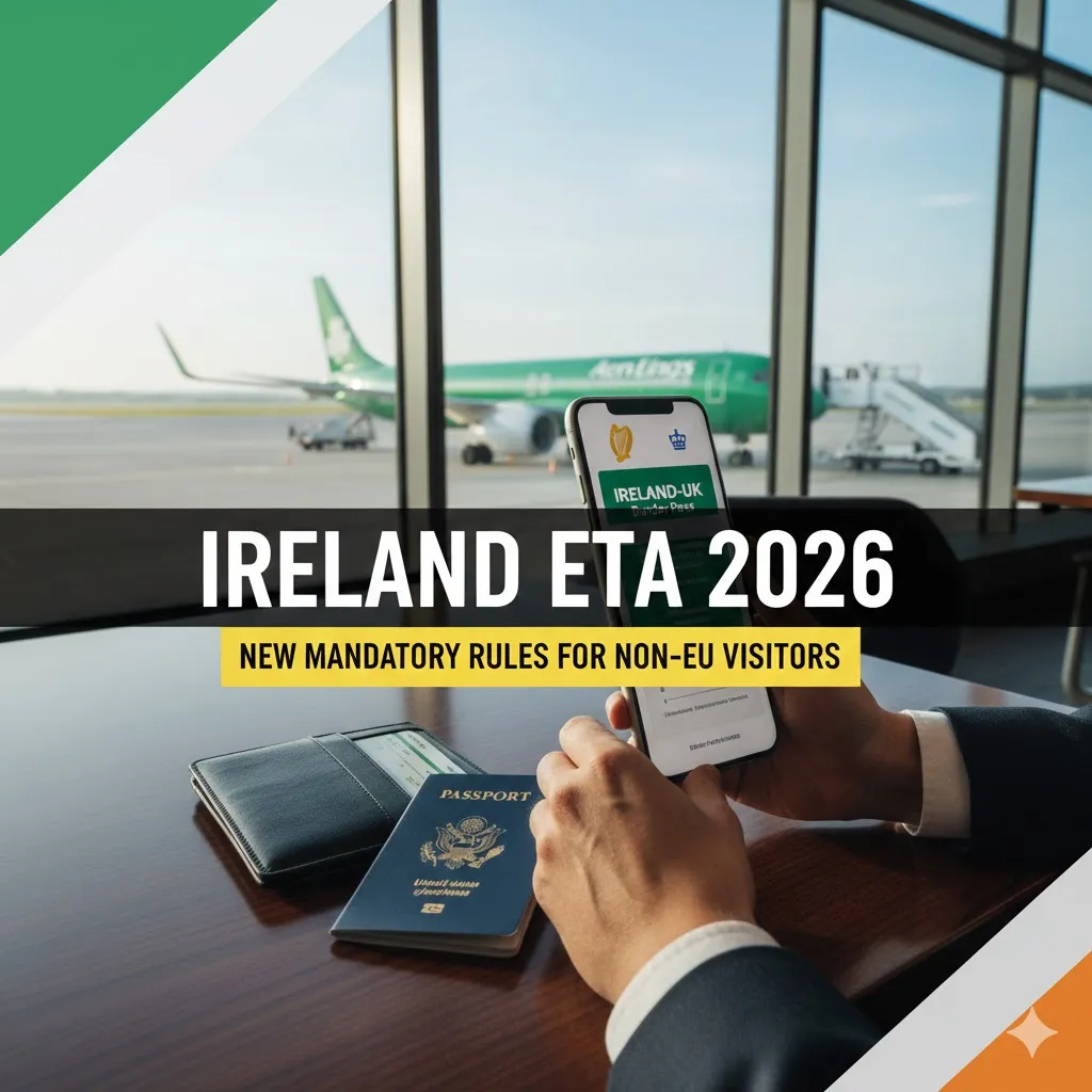 The new Ireland ETA 2026: Mandatory entry rules for non-EU visitors.