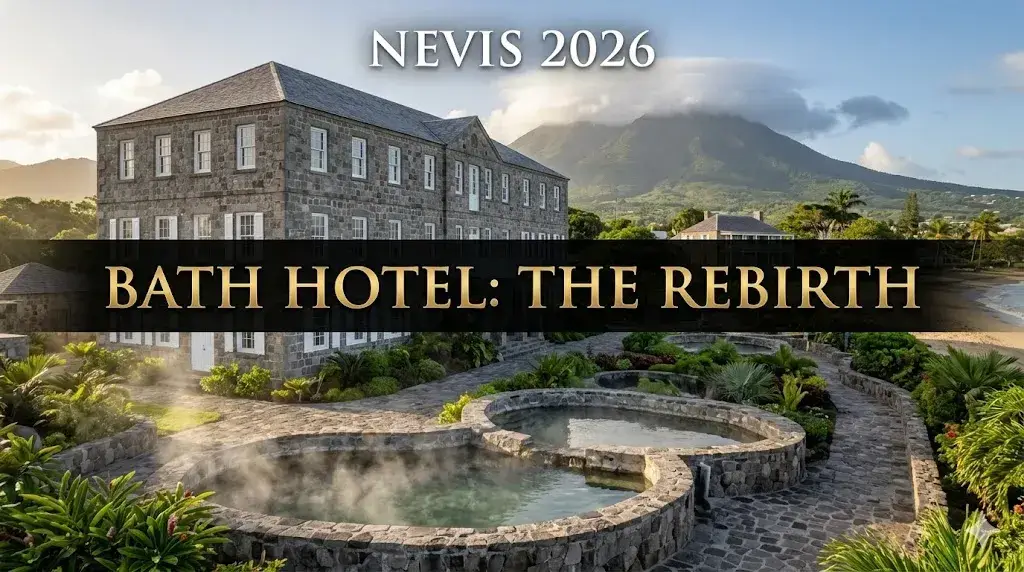 The Rebirth of Bath Hotel Nevis 2026: Full guide to the historic hot springs resort reopening.