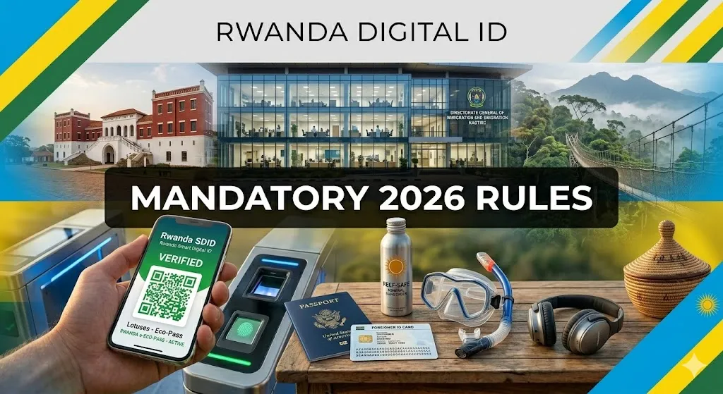 The "Rwanda Digital ID" 2026: Mandatory rules for foreign residents and long-term tourists.