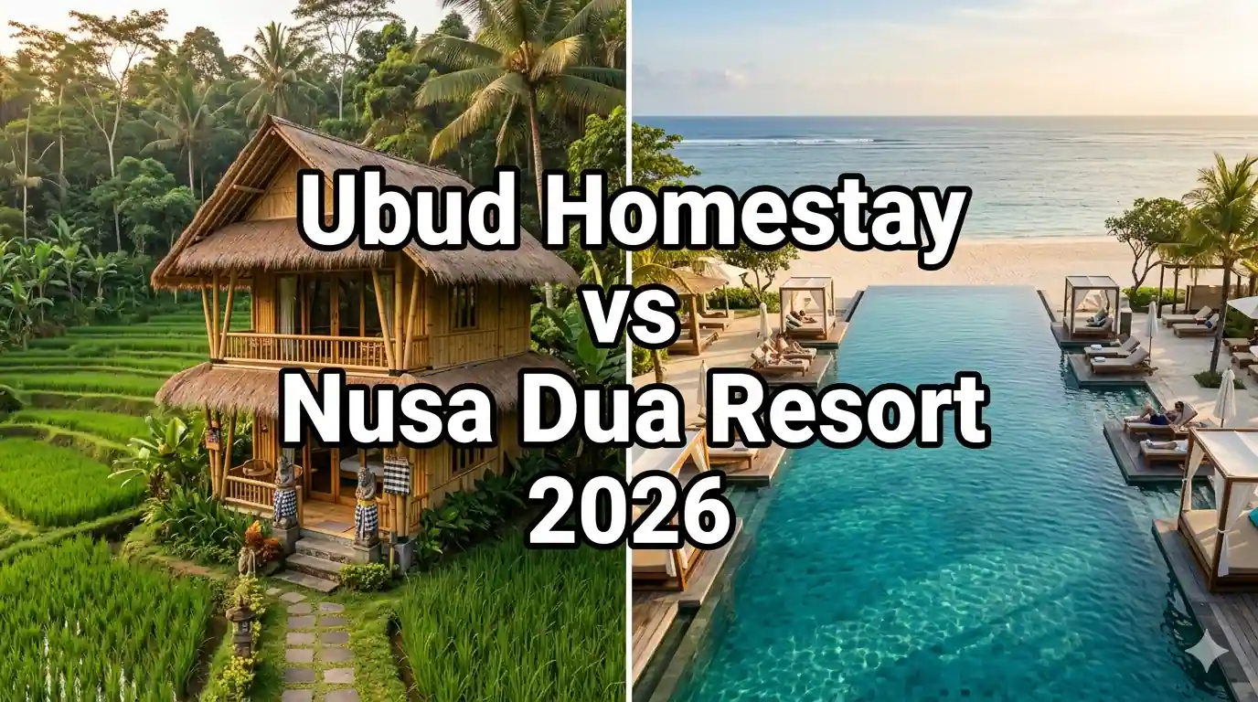 Ubud Homestays and Nusa Dua Resorts Comparison Guide 2026