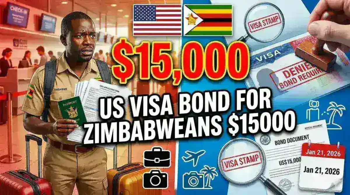 US Visa Bond for Zimbabweans: $15,000 Requirement Guide 2026