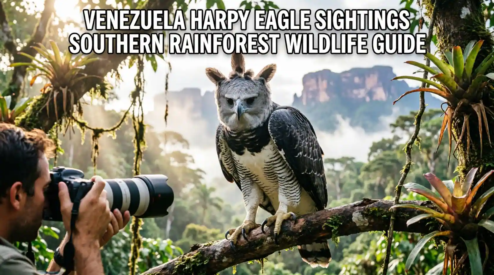 Venezuela Wildlife Enthusiasts Rare Harpy Eagle Sightings South